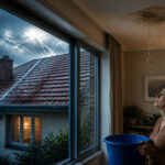 Fuite de toit et orage