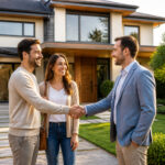 Accord reussi devant une maison moderne